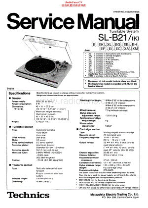 Technics-SLB-21-Service-Manual电路原理图.pdf