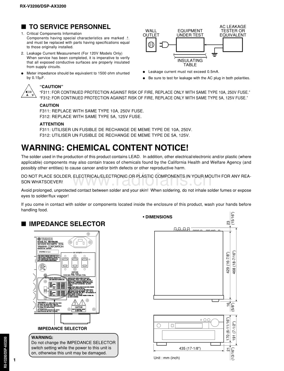 Yamaha-RXV-3200-Service-Manual电路原理图.pdf_第2页