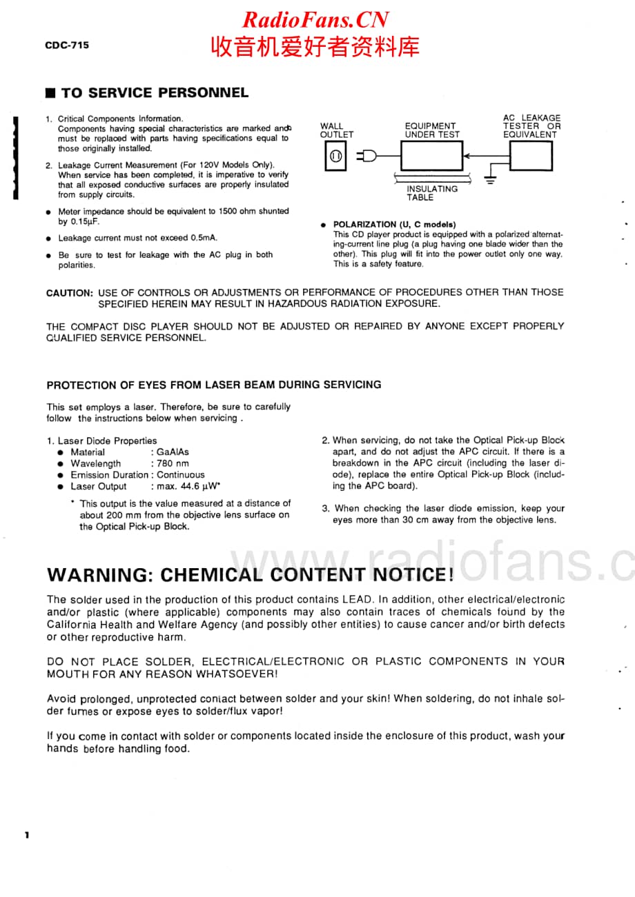 Yamaha-CDC-715-Service-Manual电路原理图.pdf_第2页