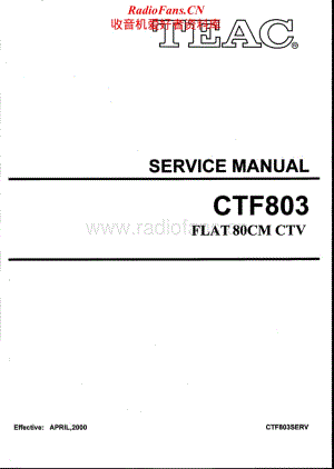Teac-CT-F803-Service-Manual电路原理图.pdf