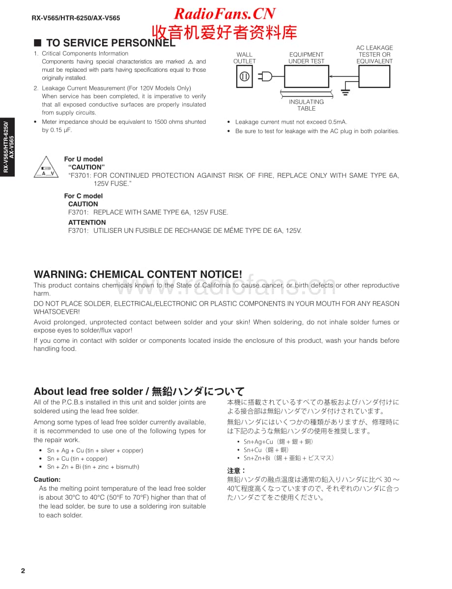 Yamaha-HTR-6250-Service-Manual电路原理图.pdf_第2页