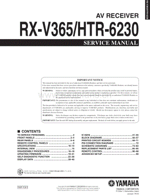 Yamaha-RXV-365-Service-Manual电路原理图.pdf