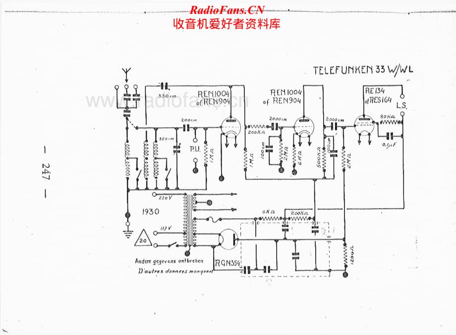 Telefunken-33-WL-Schematic电路原理图.pdf_第1页