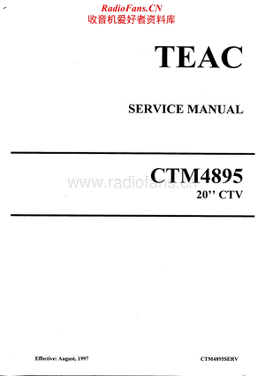 Teac-CT-M4895-Service-Manual电路原理图.pdf