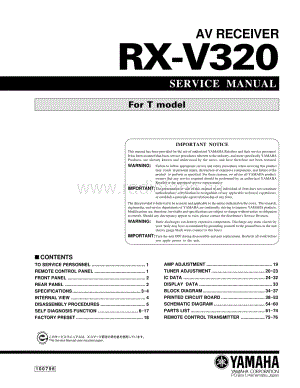 Yamaha-RXV-320-Service-Manual电路原理图.pdf
