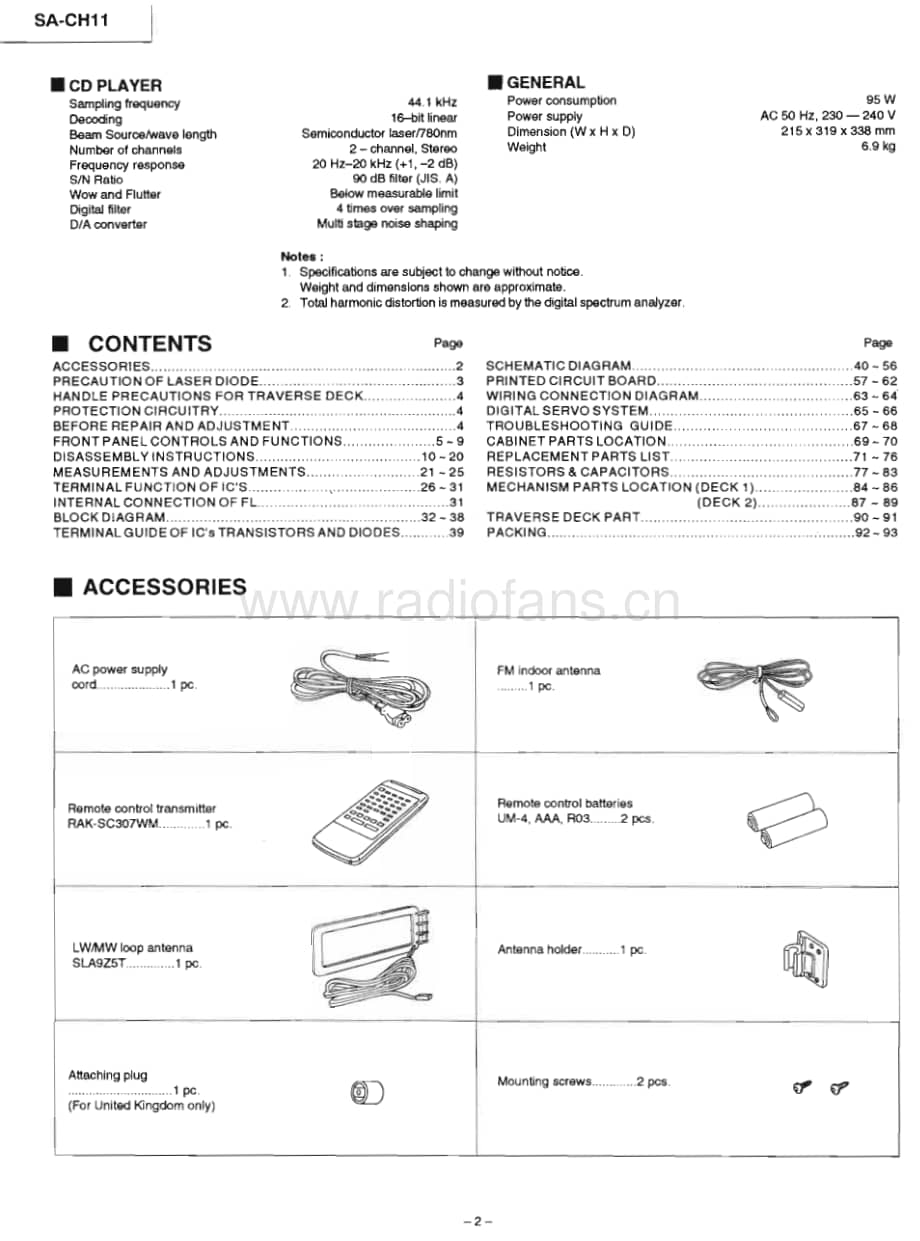 Technics-SACH-11-Service-Manual电路原理图.pdf_第2页