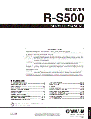 Yamaha-RS-500-Service-Manual电路原理图.pdf