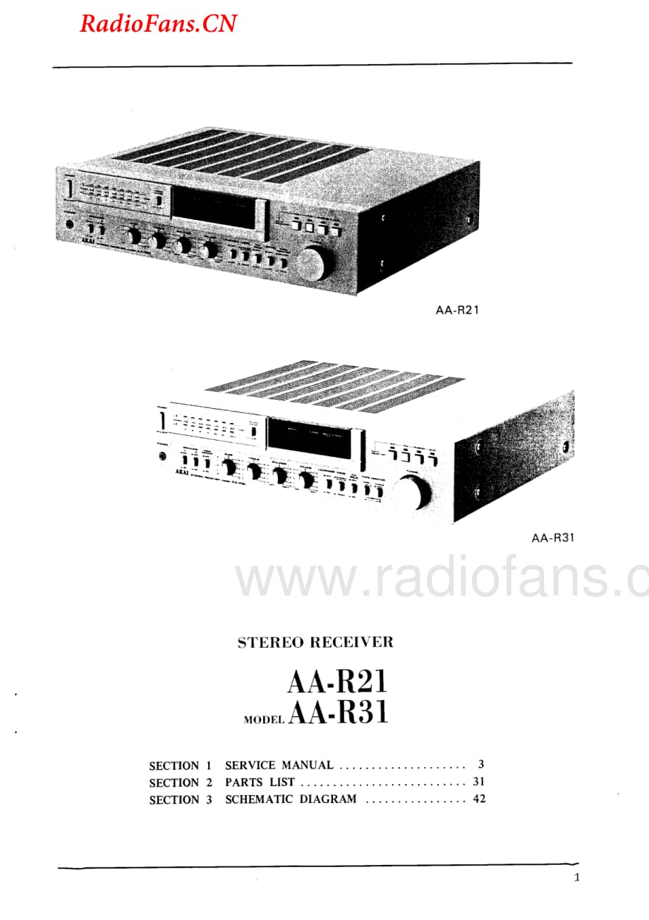 Akai-AAR31-rec-sm维修电路图 手册.pdf_第2页