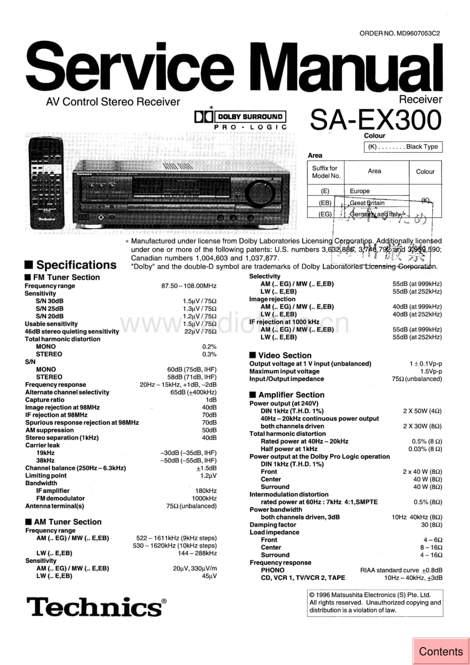 Technics-SAEX-300-Service-Manual电路原理图.pdf_第1页