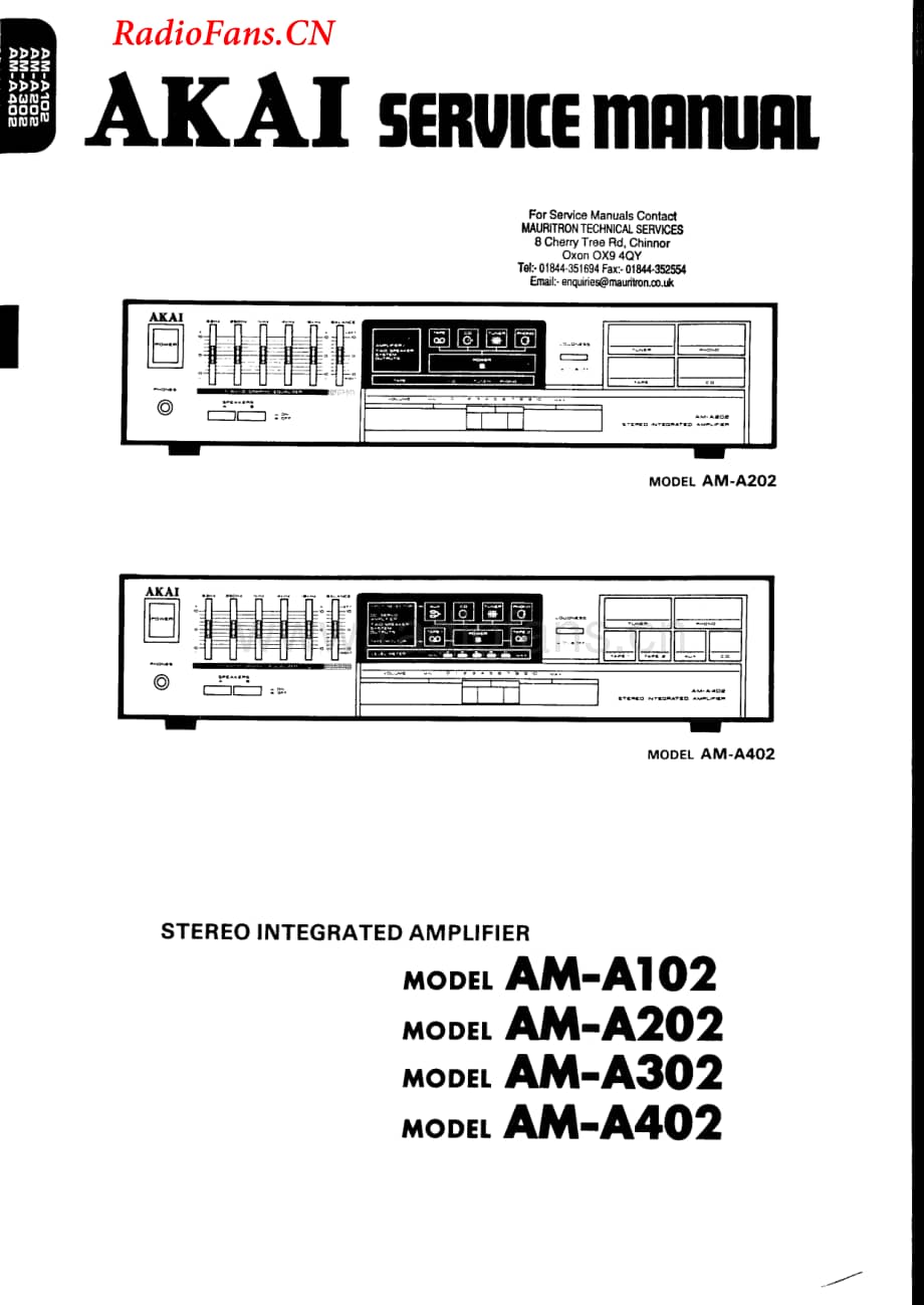 Akai-AMA302-int-sm维修电路图 手册.pdf_第1页