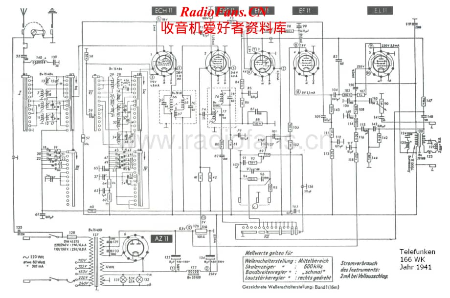 Telefunken-166-WK-Schematic电路原理图.pdf_第1页