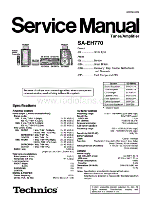 Technics-SAEH-770-Service-Manual电路原理图.pdf