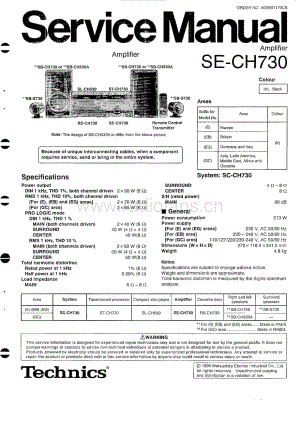 Technics-SECH-730-Service-Manual电路原理图.pdf