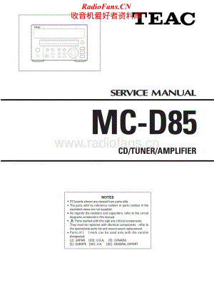 Teac-MC-D85-Service-Manual电路原理图.pdf