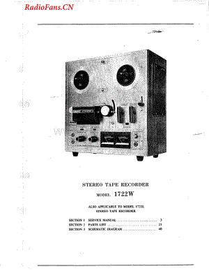 Akai-1722W-tape-sm维修电路图 手册.pdf