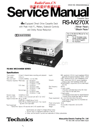 Technics-RSM-270-X-Service-Manual电路原理图.pdf
