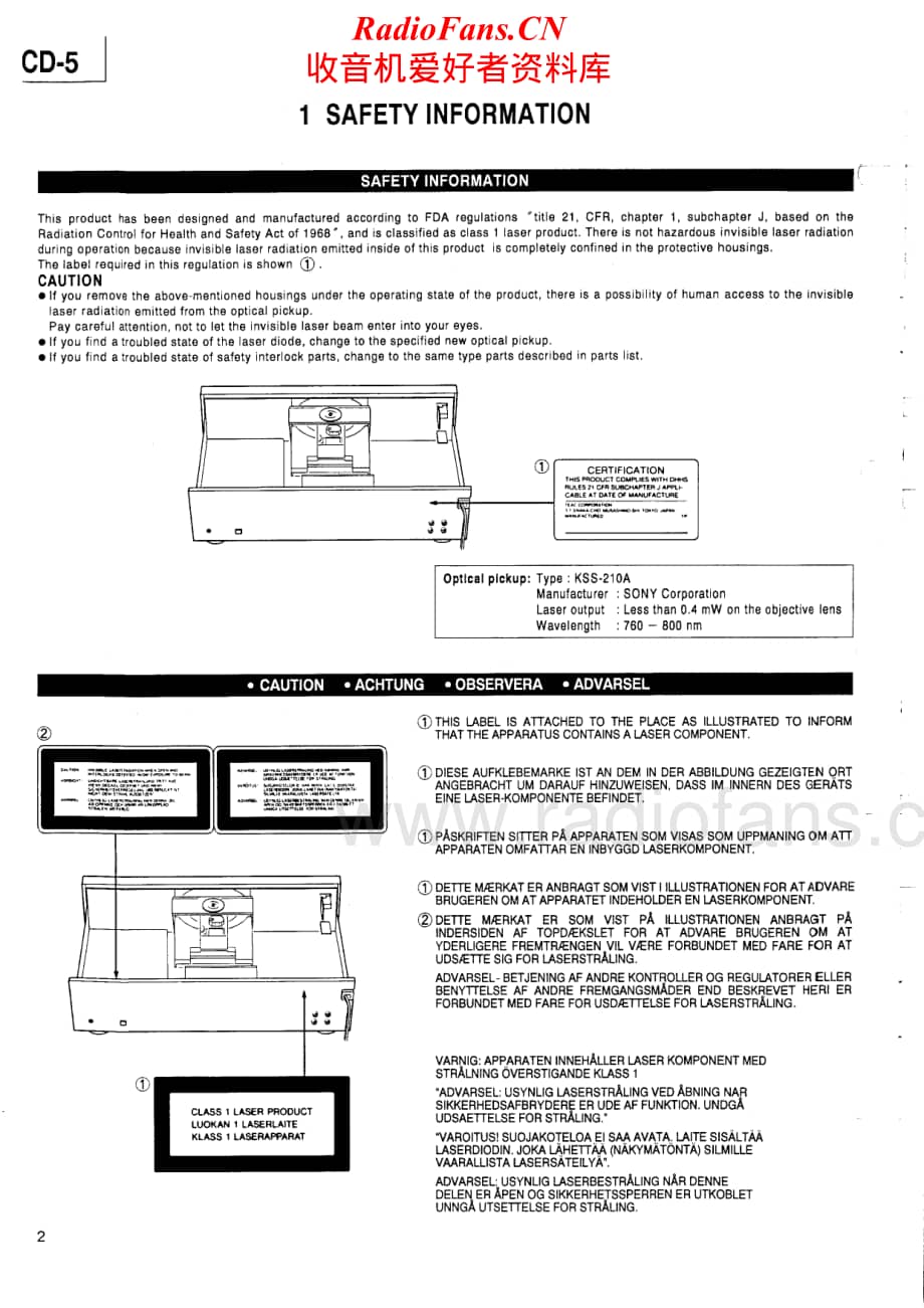 Teac-CD-5-Service-Manual电路原理图.pdf_第2页