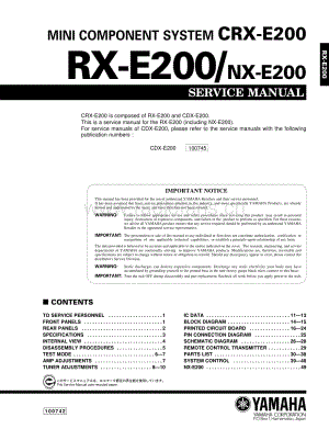 Yamaha-RXE-200-Service-Manual电路原理图.pdf