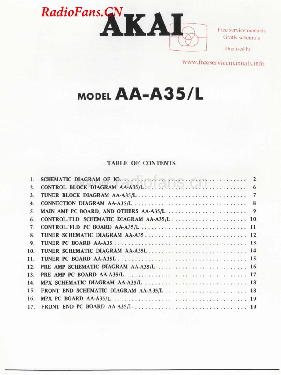 Akai-AAA35L-rec-sch维修电路图 手册.pdf_第1页