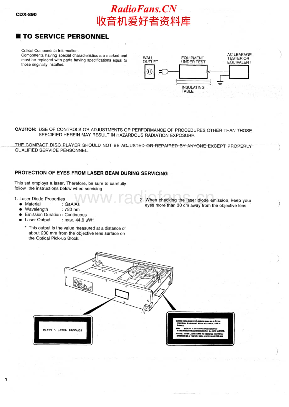 Yamaha-CDX-890-Service-Manual电路原理图.pdf_第2页