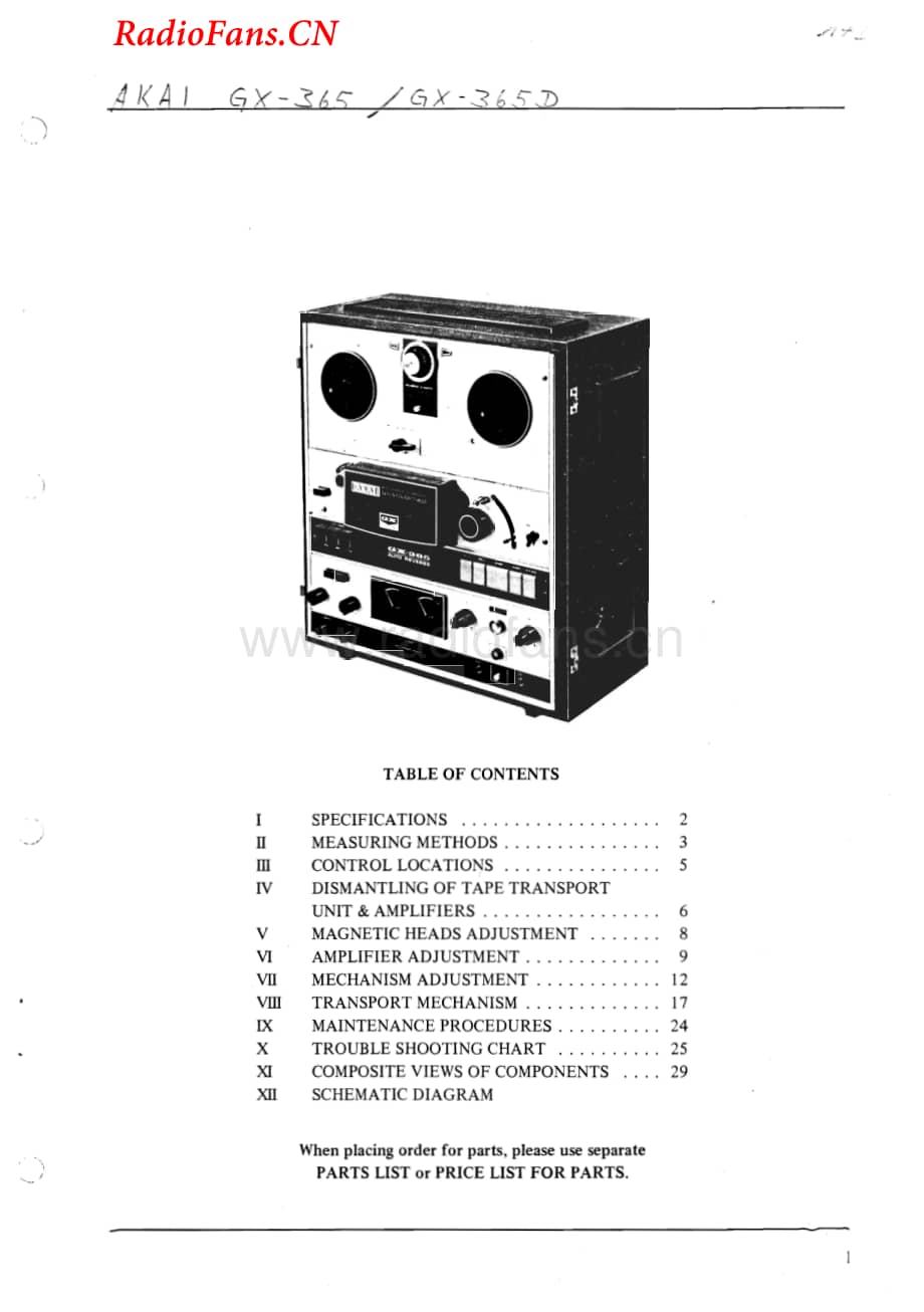 Akai-GX365-tape-sm维修电路图 手册.pdf_第2页