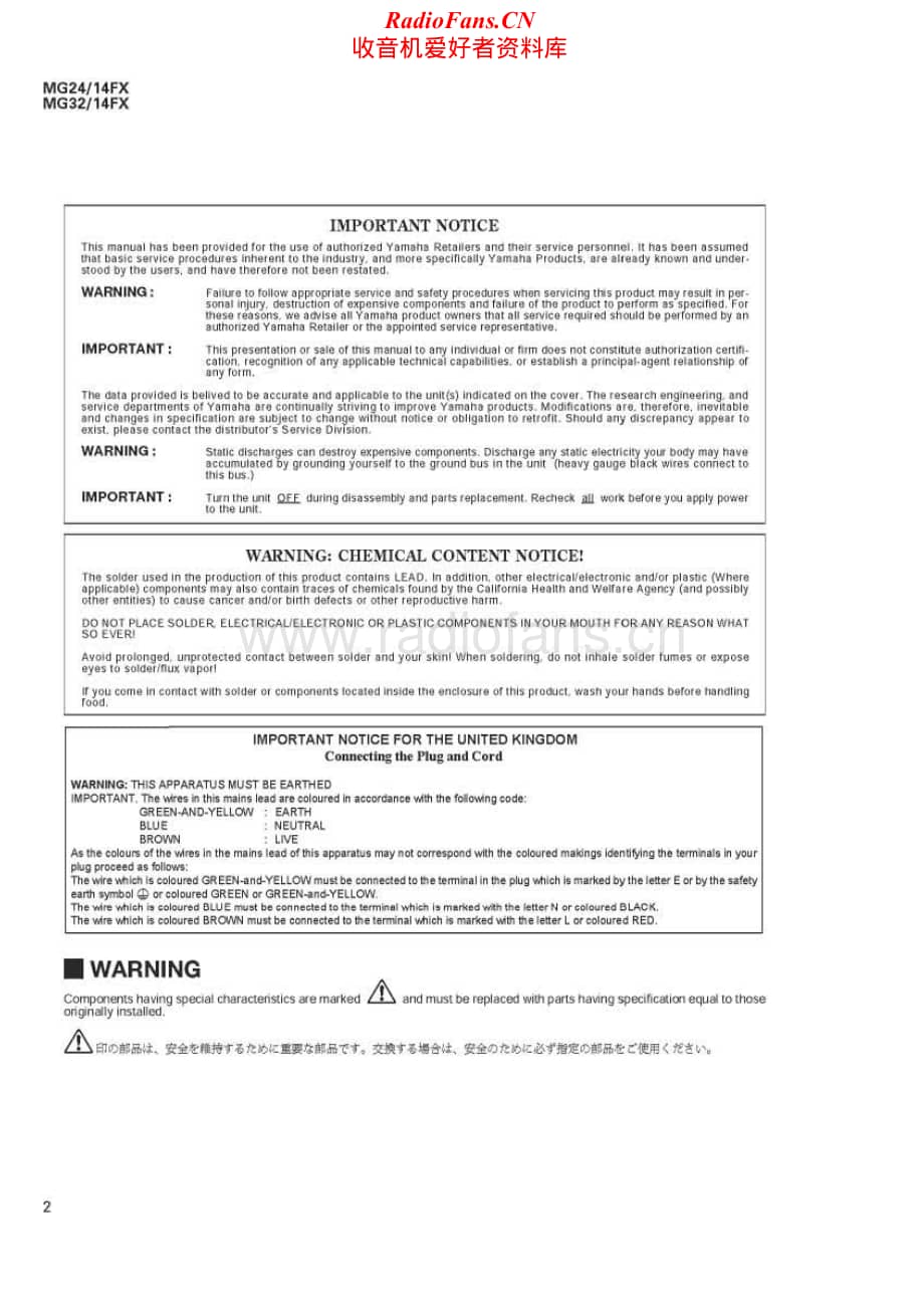 Yamaha-MG-24-MG-32-Service-Manual (1)电路原理图.pdf_第2页