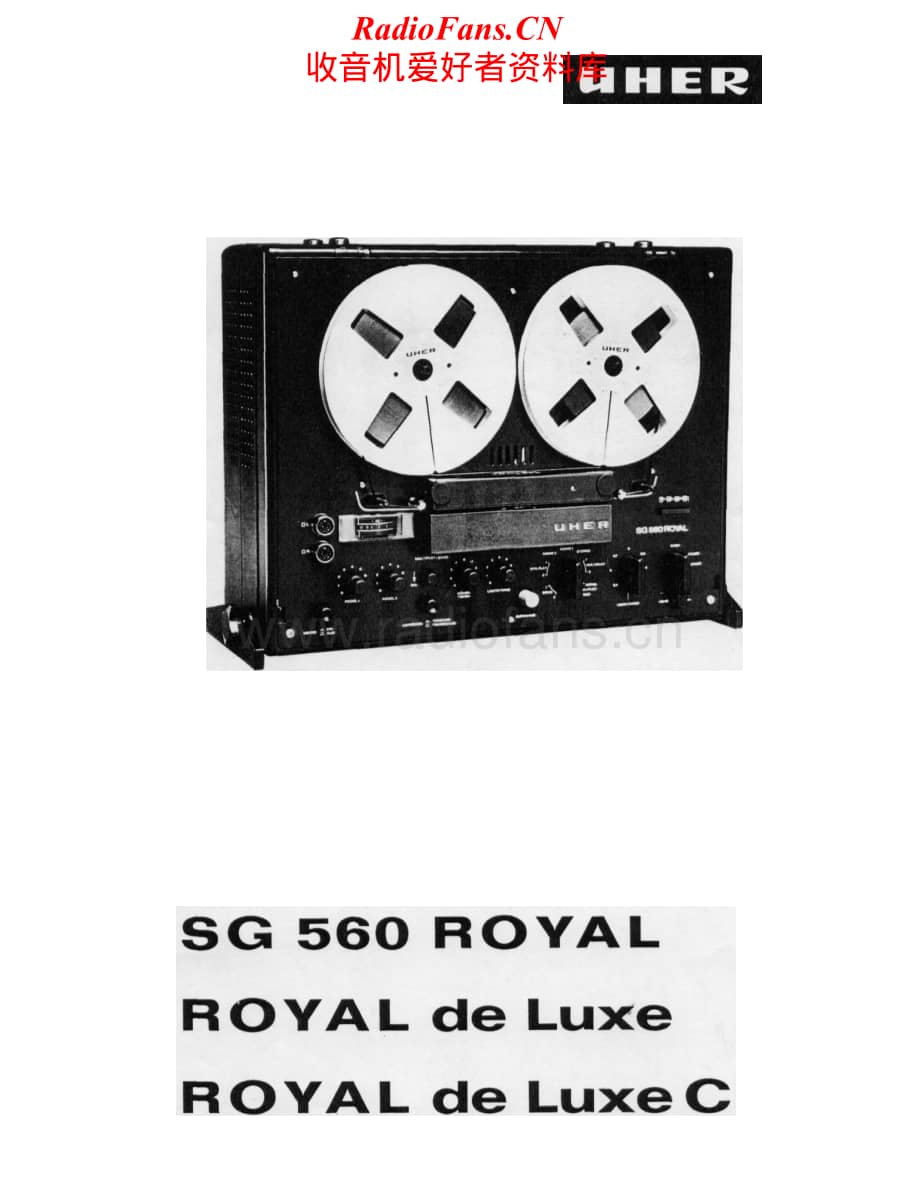 Uher-SG-560-Royal-Service-Manual电路原理图.pdf_第1页