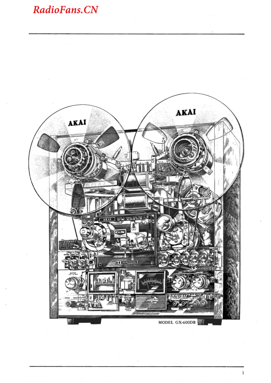 Akai-GX600D-tape-sm维修电路图 手册.pdf_第2页