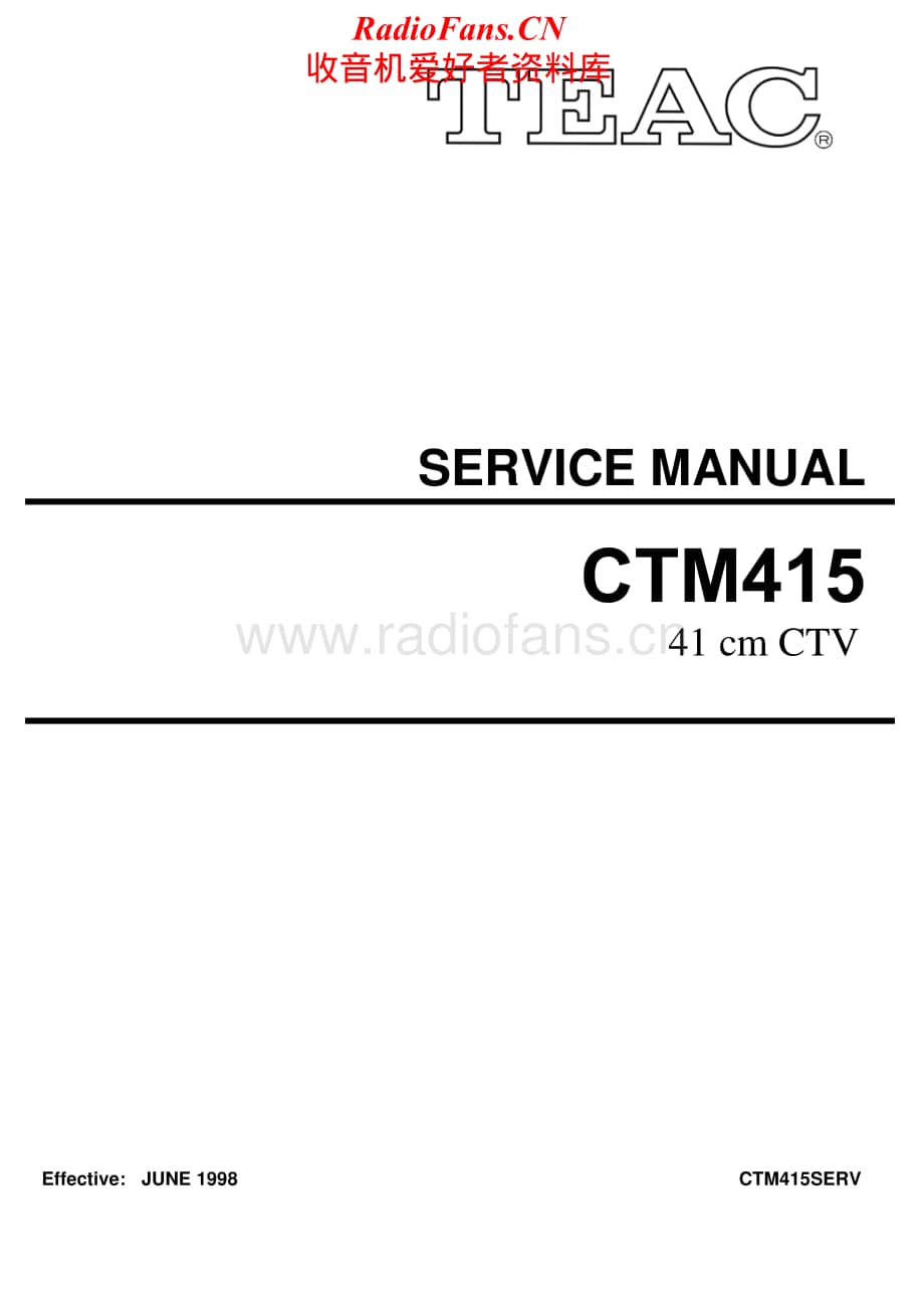Teac-CT-M415-Service-Manual电路原理图.pdf_第1页