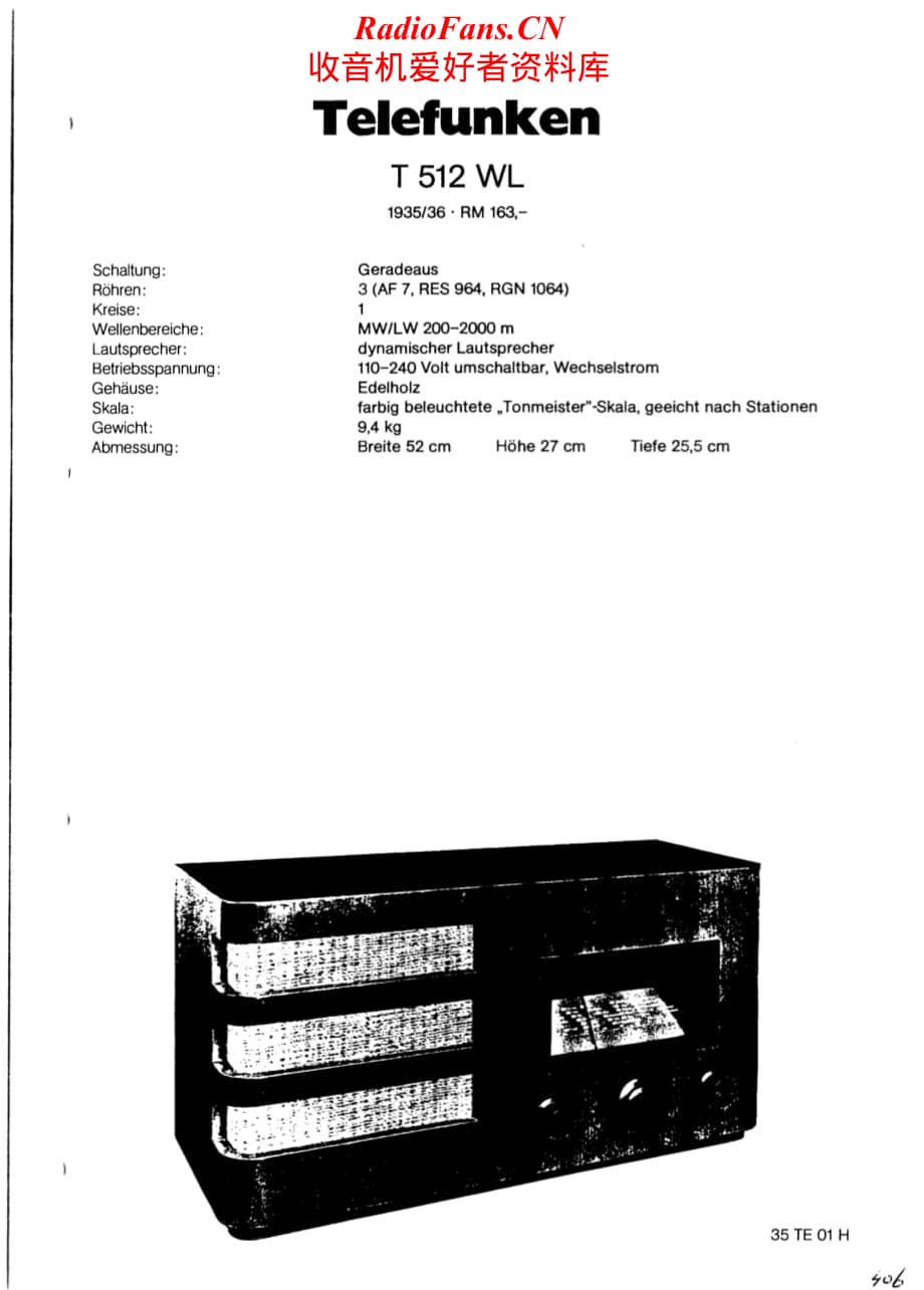 Telefunken-512-WL-Schematic电路原理图.pdf_第1页