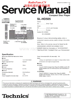 Technics-SLHD-505-Service-Manual电路原理图.pdf