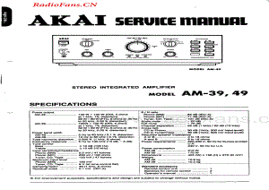 Akai-AM39-int-sm维修电路图 手册.pdf