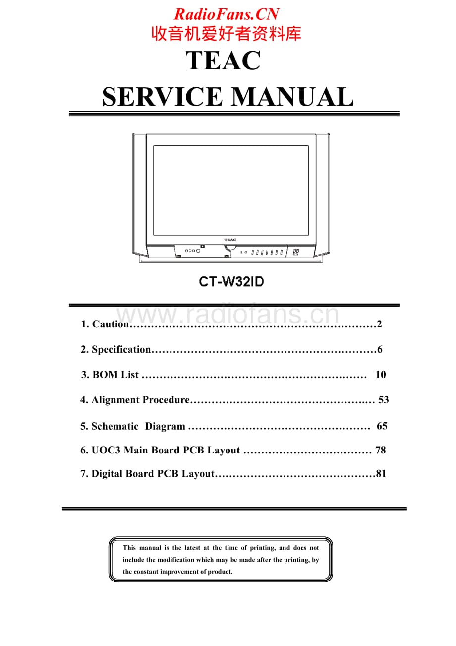 Teac-CT-W32I-D-Service-Manual电路原理图.pdf_第1页