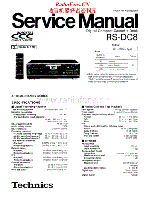 Technics-RSDC-8-Service-Manual电路原理图.pdf