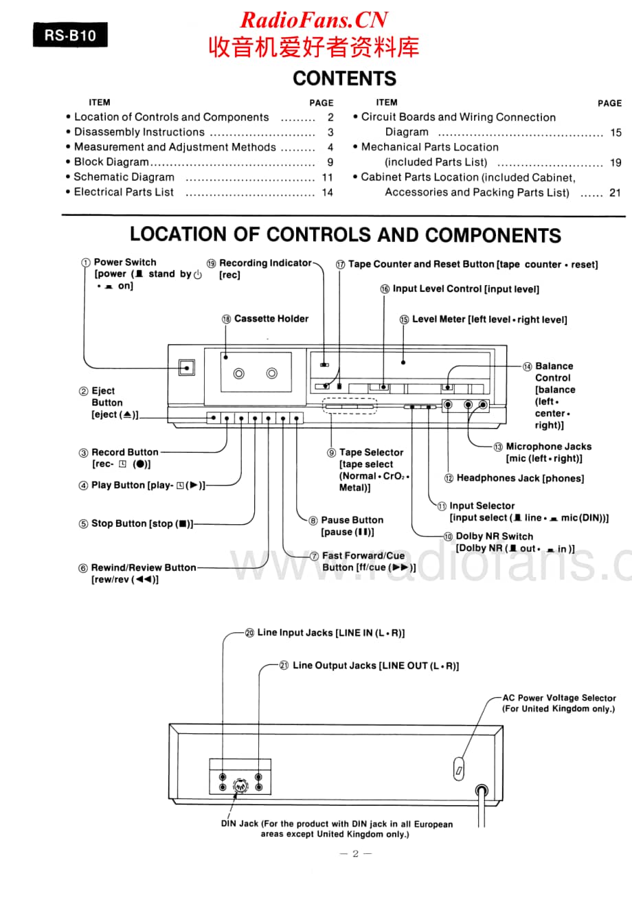 Technics-RSB-10-Service-Manual电路原理图.pdf_第2页