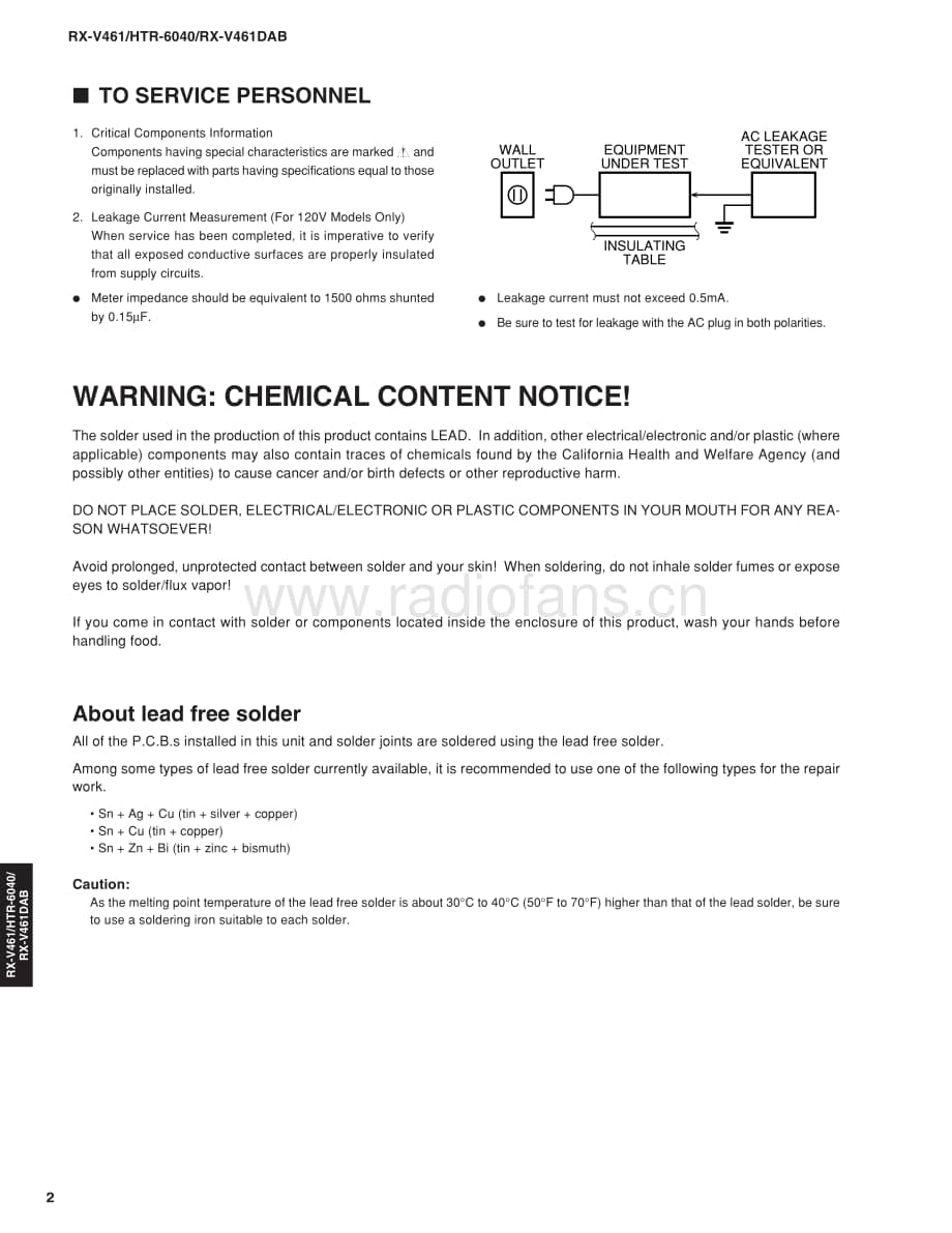 Yamaha-RXV-461-DAB-Service-Manual电路原理图.pdf_第2页