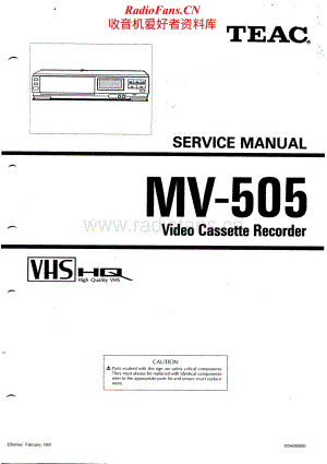 Teac-MV-505-Service-Manual电路原理图.pdf