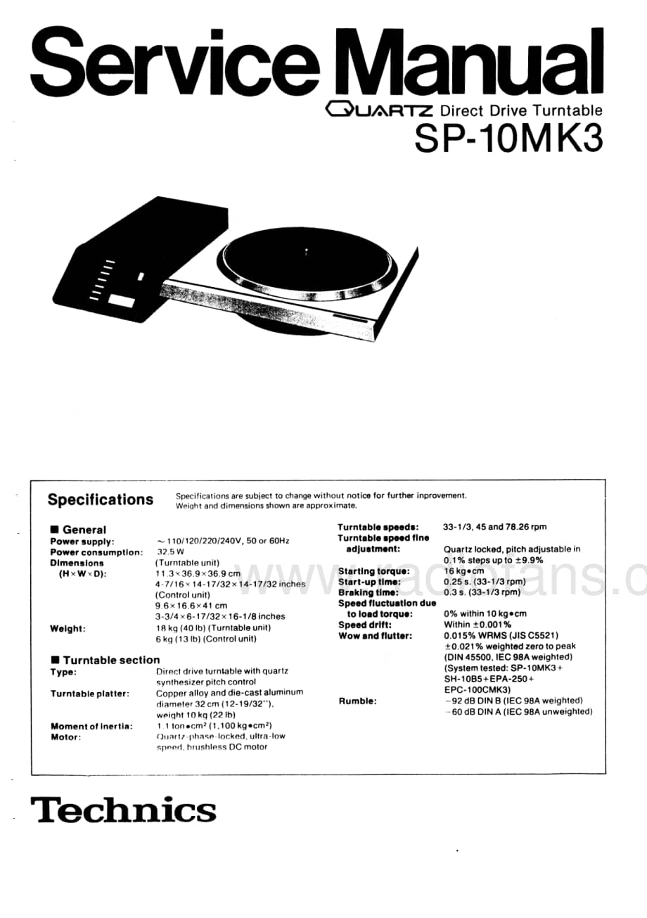 Technics-SP-10-Mk3-Service-Manual电路原理图.pdf_第1页
