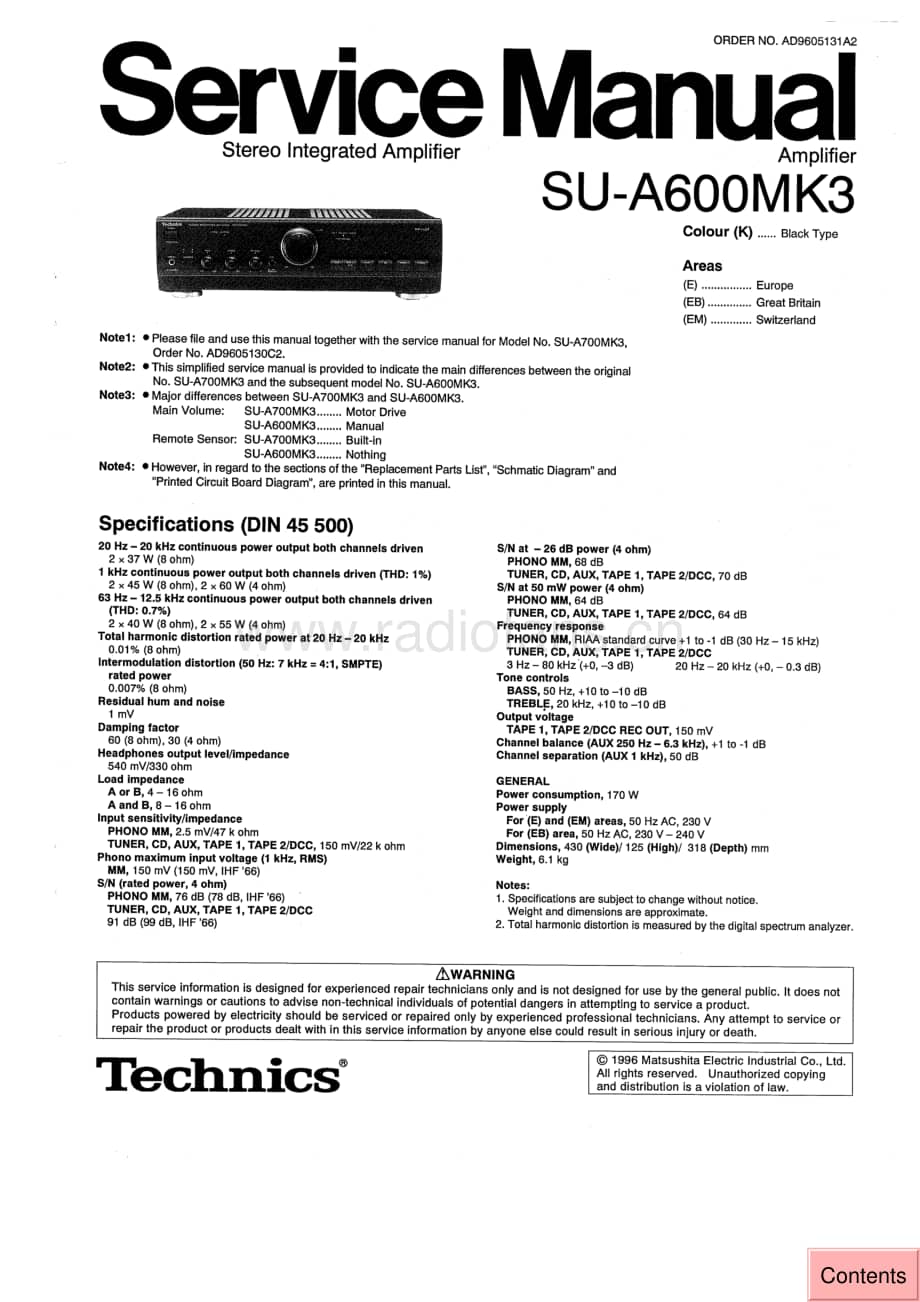 Technics-SUA-600-Mk3-Schematics电路原理图.pdf_第1页