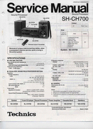 Technics-SHCH-700-Service-Manual电路原理图.pdf