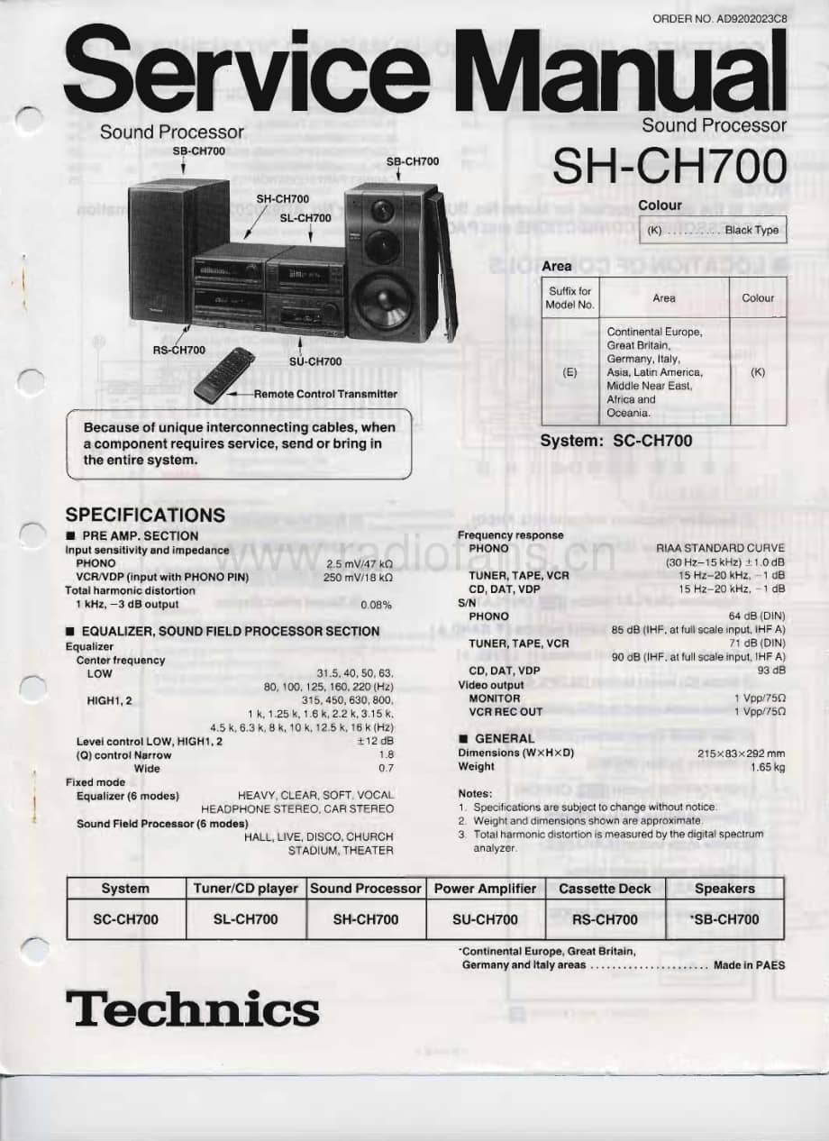 Technics-SHCH-700-Service-Manual电路原理图.pdf_第1页