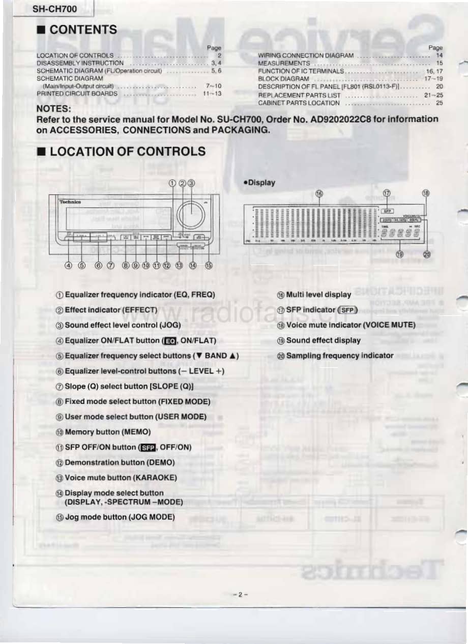 Technics-SHCH-700-Service-Manual电路原理图.pdf_第2页