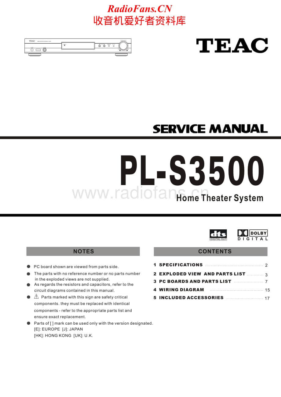 Teac-PL-S3500-Service-Manual电路原理图.pdf_第1页