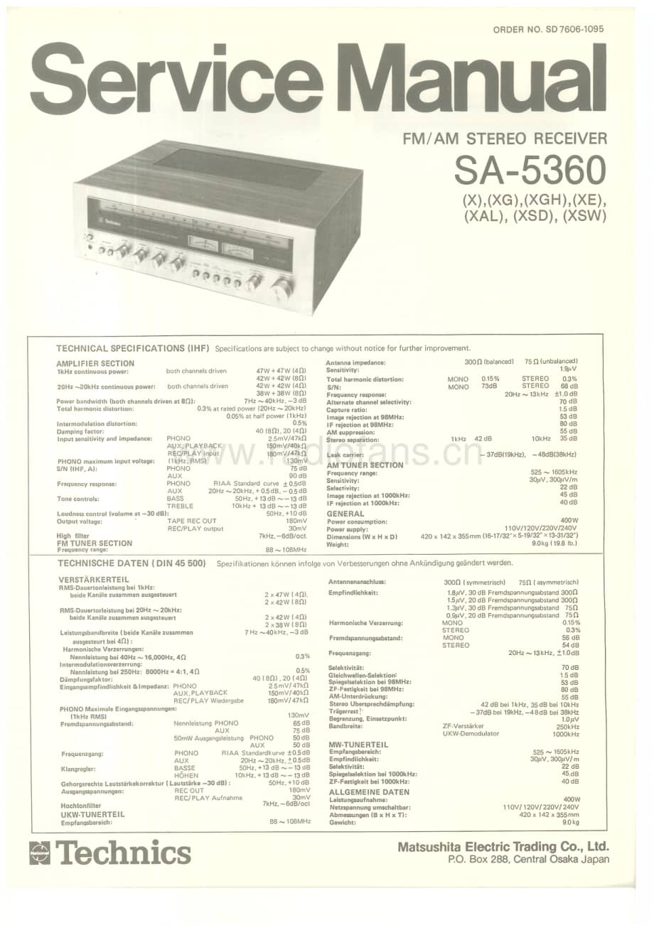 Technics-SA-5360-Service-Manual电路原理图.pdf_第1页
