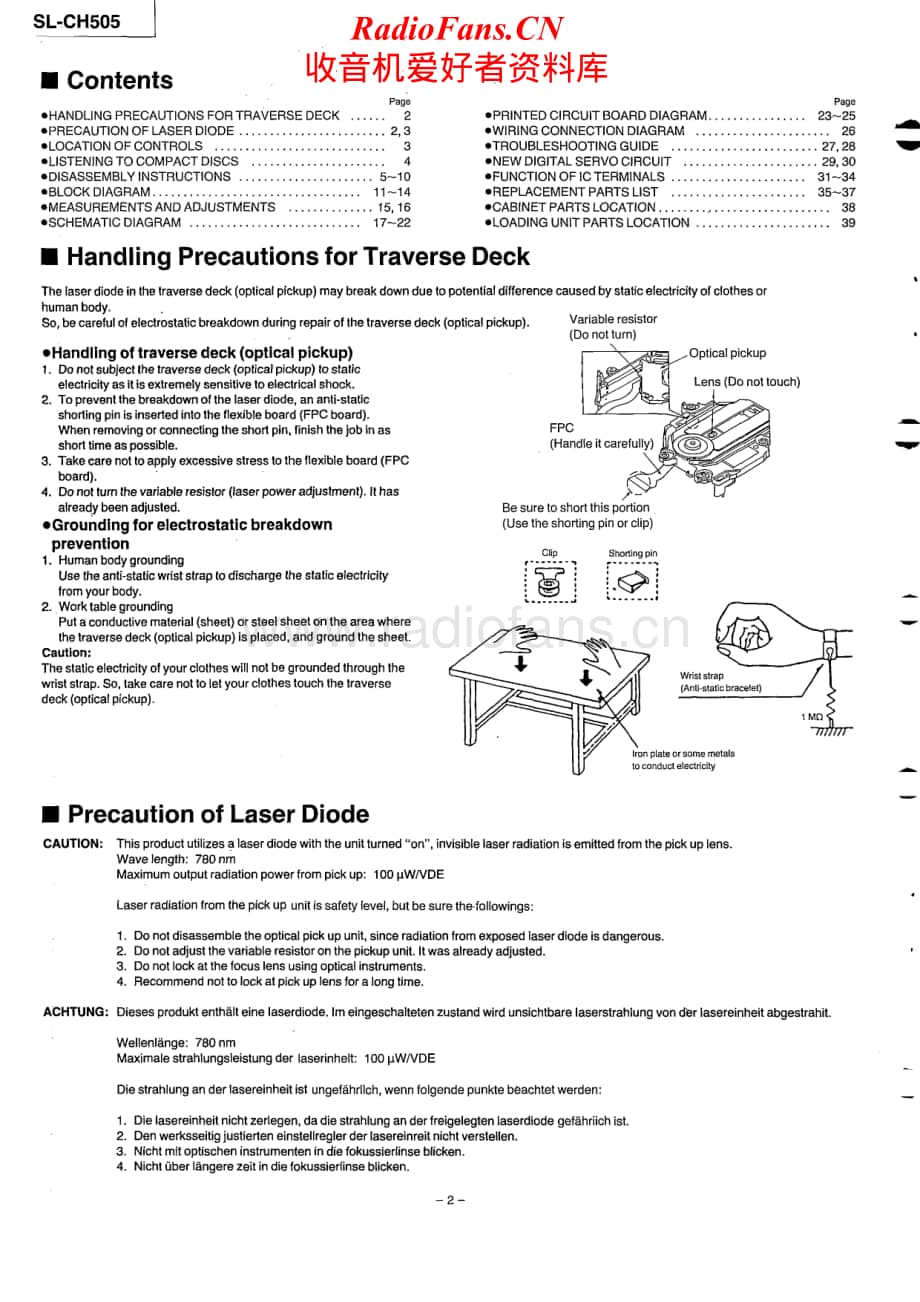 Technics-SLCH-505-Service-Manual电路原理图.pdf_第2页