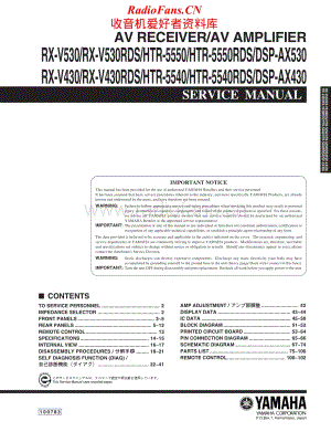Yamaha-DSPAX-430-Service-Manual电路原理图.pdf