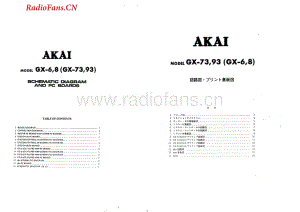 Akai-GX93-tape-sch维修电路图 手册.pdf