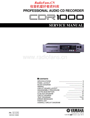 Yamaha-CDR-1000-Service-Manual电路原理图.pdf