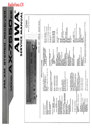 Aiwa-AX7550-rec-sm维修电路图 手册.pdf
