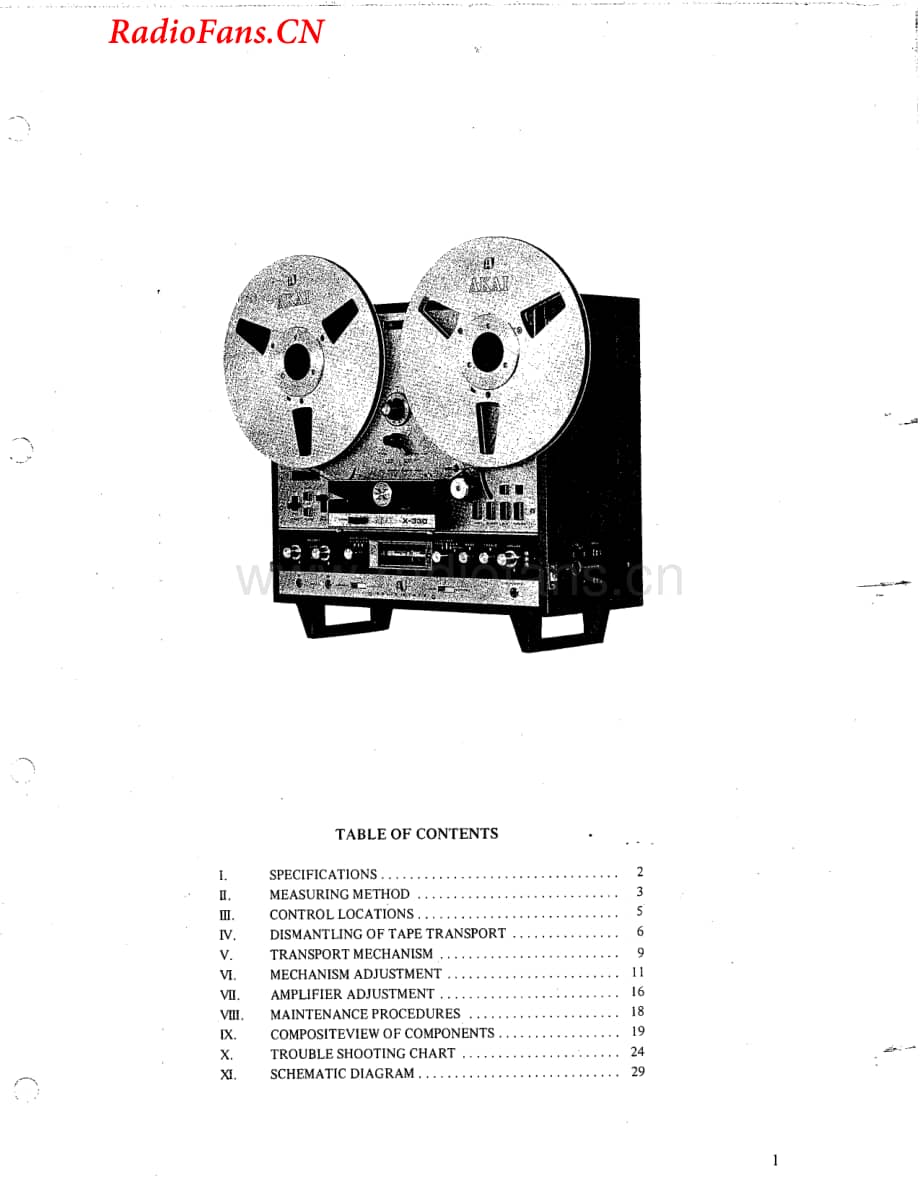 Akai-X330D-tape-sm维修电路图 手册.pdf_第3页